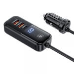 Toocki Incarcator Auto Toocki 2A+2C, 120W, 3A, 2 x USB-A - 2 x USB-C, Negru TCC2C2AXJ01