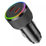 hoco. Incarcator Auto HOCO NZ14B, 50W, 3A, 2 x USB-C, Negru