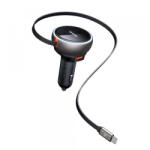 Mcdodo Incarcator Auto Cu Cablu USB-C McDodo CC-4850, 80W, 3A, 1 x USB-A - 1 x USB-C, Negru