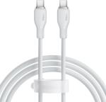 Baseus Cablu Date si Incarcare USB-C - USB-C Baseus Pudding, 100W, 1.2m, Alb P10355702221-00
