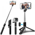 Techsuit Selfie Stick Bluetooth Techsuit Q02, Universal, Negru