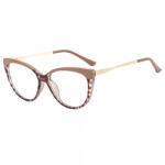 Techsuit Ochelari De Calculator Dama Techsuit F5018-C42, Anti-Blue Light, Crem Maro - koubsolutions