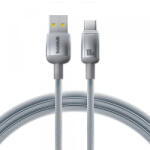Baseus Cablu Date si Incarcare USB-A - USB-C Baseus Discolor, 100W, 2m, Argintiu E0420803