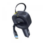 Baseus Incarcator Auto Cu Cablu USB-C Baseus PrimeTrip VR2, 30W, 3A, 1 x USB-C, Negru C0206400