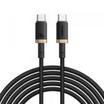 Baseus Cablu Date si Incarcare USB-C - USB-C Baseus Dura, 240W, 1m, Auriu Negru P10377803U03-00 - koubsolutions