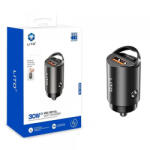 LITO Incarcator Auto Lito IN-C03, 30W, 3A, 1 x USB-A - 1 x USB-C, Negru