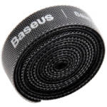 Baseus Organizator Cabluri Baseus Circle, Velcro, 0.5m, Negru ACMGT-A01