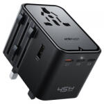 ACEFAST Incarcator Retea Acefast Z8 Travel, 45W, 3A, 2 x USB-A - 3 x USB-C, Negru - koubsolutions