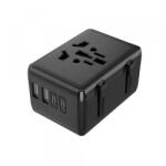 Techsuit Incarcator Retea Techsuit HHT203A Travel, 20W, 3A, 2 x USB-A - 2 x USB-C, Negru - koubsolutions