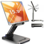 Lisen Suport Birou Lisen pentru Telefon / Tableta, 4inch - 15.9inch, Negru YL0424080007