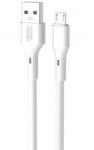 XO Design Cablu Date si Incarcare USB-A - microUSB XO Design NB230, 18W, 1m, Alb - koubsolutions