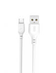 XO Design Cablu Date si Incarcare USB-A - microUSB XO Design NB103, 18W, 2m, Alb - koubsolutions