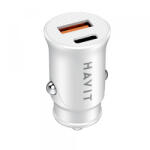 Havit Incarcator Auto HAVIT CC2022, 20W, 3A, 1 x USB-A - 1 x USB-C, Alb