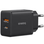 Baseus Incarcator Retea Baseus Cube, 30W, 2.4A, 1 x USB-A - 1 x USB-C, Negru P10111404113-00