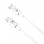 XO Design Cablu Date si Incarcare USB-C - USB-C XO Design NB-Q190B, 60W, 2m, Alb - koubsolutions