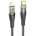hoco. Cablu Date si Incarcare USB-C - Lightning HOCO U121, 27W, 1.2m, Negru