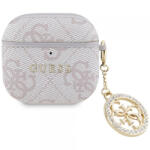 Guess Husa Guess 4G Strass Charm pentru Apple AirPods 4, Roz