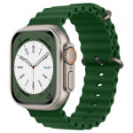 Techsuit Curea Techsuit W038 pentru Apple Watch 42mm / 41mm / 40mm / 38mm Series, Verde Inchis