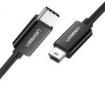 UGREEN Cablu Date si Incarcare USB-C - miniUSB UGREEN US242, 18W, 1m, Negru