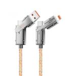 XO Design Cablu Date si Incarcare USB-C / USB-A - USB-C / Lightning XO Design NB276, 60W, 1m, Gri