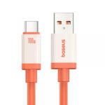 Baseus Cablu Date si Incarcare USB-A - USB-C Baseus Zero Degree Series, 100W, 2m, Rosu - koubsolutions