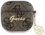 Guess Husa Guess 4G Charm pentru Apple AirPods 4, Maro