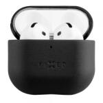 Fixed Husa Fixed PodsLeather pentru Apple AirPods 4, Neagra