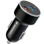 WZK Incarcator Auto WZK WDCCAC, 36W, 3A, 1 x USB-A - 1 x USB-C, Negru