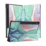 Techsuit Husa pentru Samsung Galaxy Tab S8+ / Tab S7 FE / Tab S7+, Techsuit, FoldPro Green Time, Multicolor