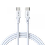BWOO Cablu Date si Incarcare USB-C - USB-C BWOO X282, 60W, 1m, Alb - koubsolutions
