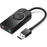 UGREEN Placa de sunet USB UGREEN CM129, 3 x Jack 3.5mm, Negru