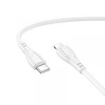 BOROFONE Cablu Date si Incarcare USB-C - Lightning Borofone BX121 Energy, 27W, 1m, Alb - koubsolutions