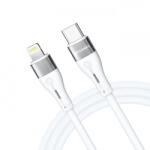 WZK Cablu Date si Incarcare USB-C - Lightning WZK WSTCL1, 27W, 1m, Alb