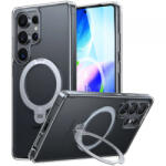 TORRAS Husa MagSafe pentru Samsung Galaxy S25 Ultra S938, Torras, Ostand Spin, Transparenta