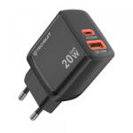 Techsuit Incarcator Retea Techsuit CH2 Duonix, 20W, 3A, 1 x USB-A - 1 x USB-C, Negru - koubsolutions