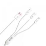 Blueo Cablu Incarcare USB-A - Lightning / 2 x USB-C Blueo, 75W, 1.2m, Alb - koubsolutions