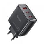 YESIDO Incarcator Retea Yesido YC144, 65W, 3.25A, 1 x USB-A - 2 x USB-C, Negru