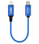iSOFT Cablu Transfer Date iSOFT IS-003B, Interfata Lightning - microUSB