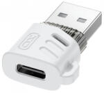 XO Design Adaptor Date si Incarcare USB-C - USB-A XO Design NB256D, Alb