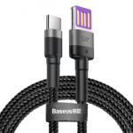 Baseus Cablu Date si Incarcare USB-A - USB-C Baseus Cafule Special Edition, 40W, 1m, Gri CATKLF-PG1