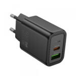 hoco. Incarcator Retea HOCO N63, 30W, 3A, 1 x USB-A - 1 x USB-C, Negru - koubsolutions