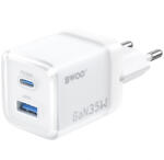 BWOO Incarcator Retea BWOO CDA222, 35W, 3A, 1 x USB-A - 1 x USB-C, Alb - koubsolutions