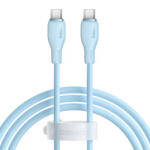 Baseus Cablu Date si Incarcare USB-C - USB-C Baseus Pudding, 100W, 1.2m, Albastru P10355702311-00