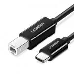 UGREEN Cablu Imprimanta UGREEN US370, USB-C - USB-B, 1m, Negru
