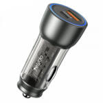 YESIDO Incarcator Auto Yesido Y49, 30W, 3A, 1 x USB-A - 1 x USB-C, Gri