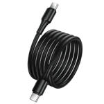 hoco. Cablu Date si Incarcare USB-C - USB-C HOCO X120, 60W, 1m, Negru