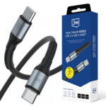 3mk Protection Cablu Date si Incarcare USB-C - USB-C 3MK Hyper N, 240W, 2m, Negru