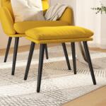 vidaXL Taburet, galben mustar, 45x29, 5x35 cm, material textil GartenMobel Dekor (341500)