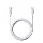 Baseus Cablu Date si Incarcare USB-C - USB-C Baseus Silky, 100W, 2m, Alb