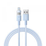 Baseus Cablu Date si Incarcare USB-A - Lightning Baseus Display 2, 12W, 1m, Albastru P10382700311-00